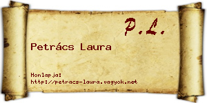 Petrács Laura névjegykártya