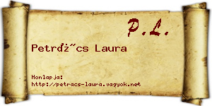 Petrács Laura névjegykártya